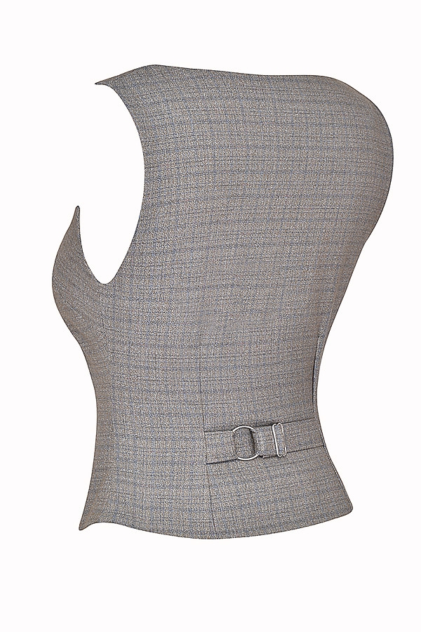 Mistress Rocks Brown Check Waistcoat - SALE — image 10
