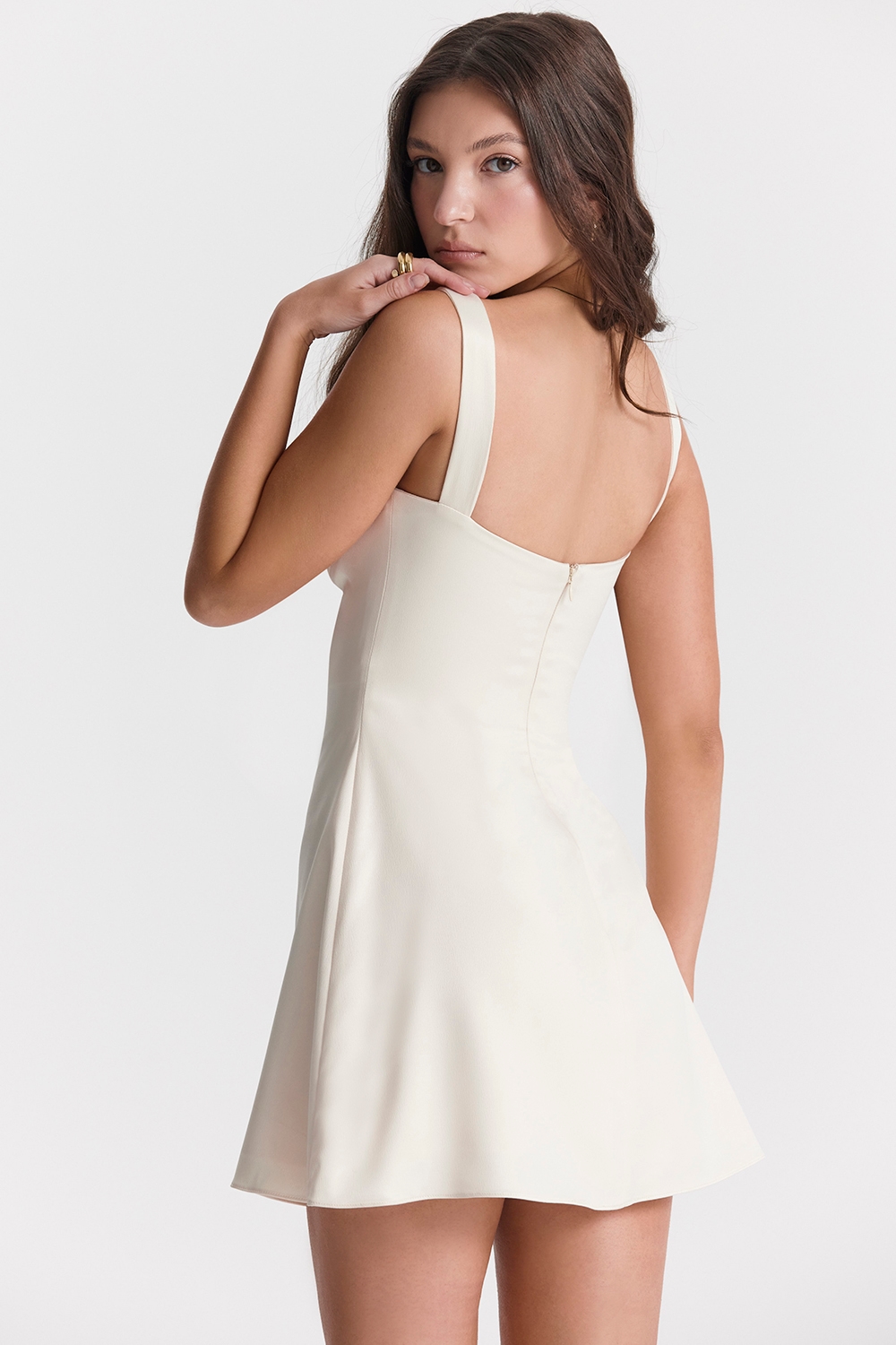 Kara  Vintage Cream Mini Dress — image 10