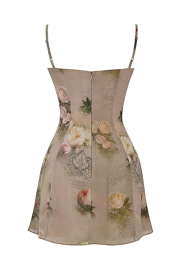 Christiana  Vintage Floral Mini Dress — image 16
