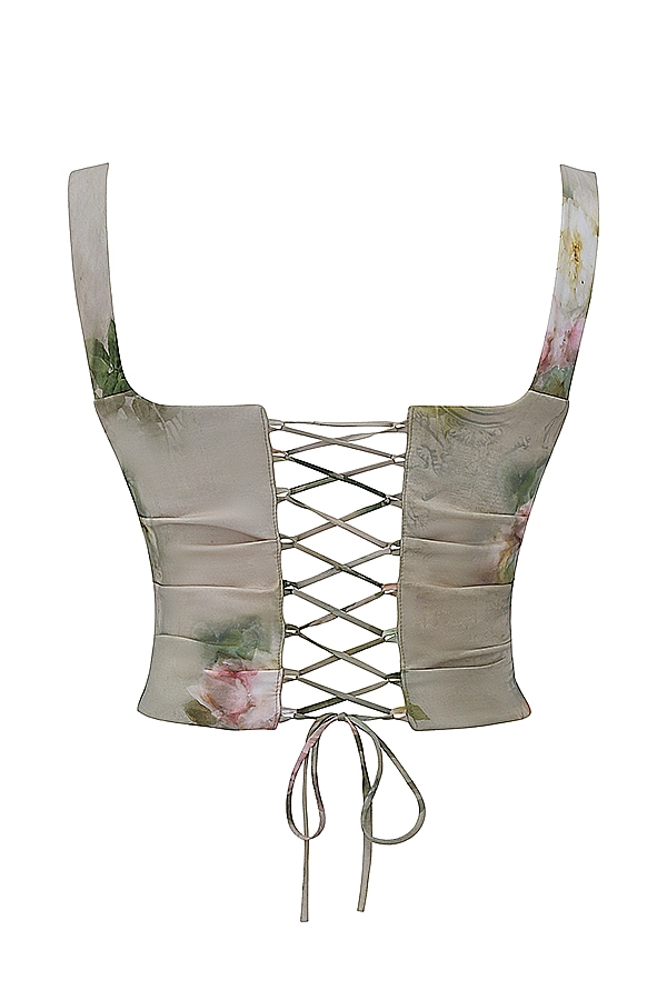 Una  Vintage Floral Corset — image 15