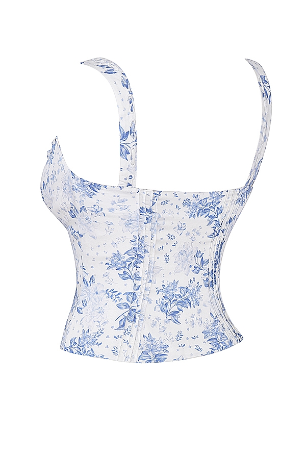 Chicca  Blue Floral Print Top — image 11