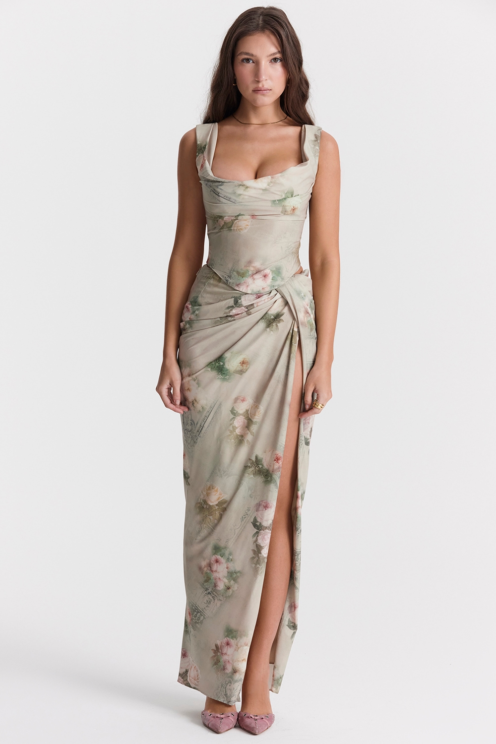 Vesper  Vintage Floral Maxi Skirt — image 7