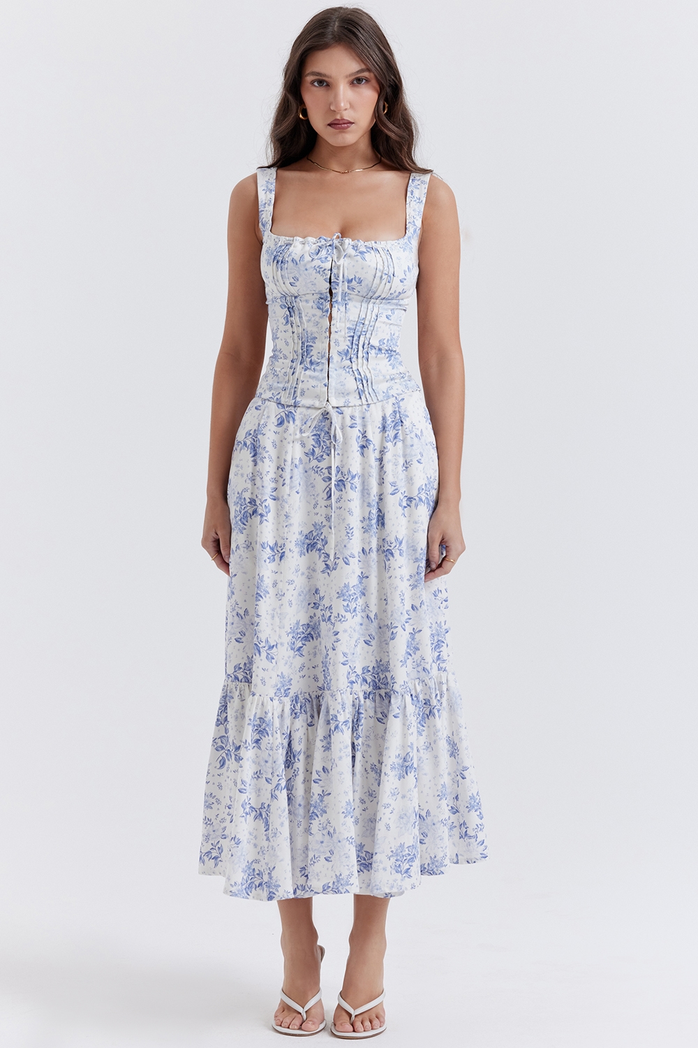 Chicca  Blue Floral Print Top — image 3