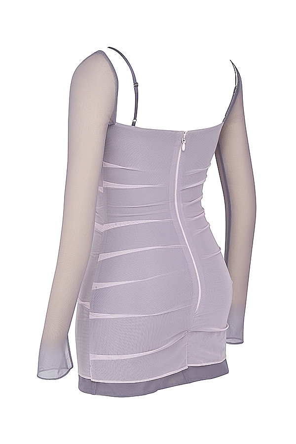 Mistress Rocks Mallow & Slate Layered Mini Dress - SALE — image 12