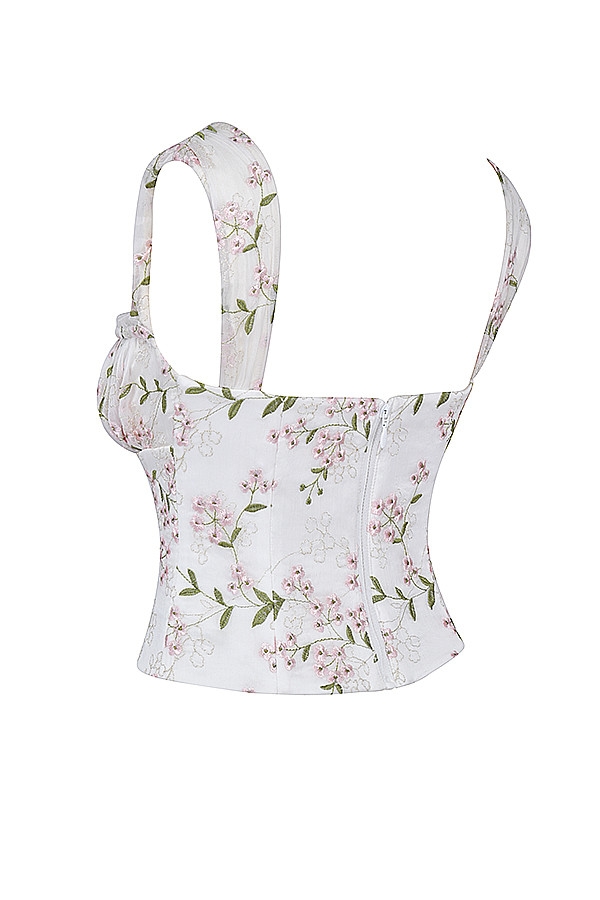 Mistress Rocks White Embroidered Bustier Top - SALE — image 13