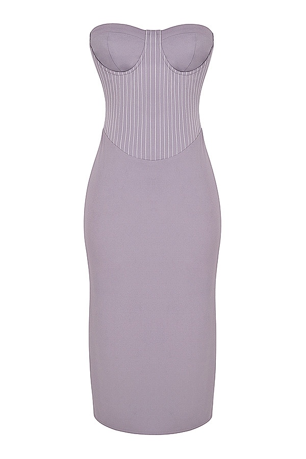 Mistress Rocks Slate Strapless Midi Dress - SALE — image 12
