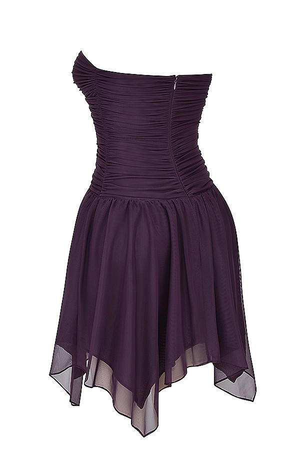 Mistress Rocks Shadow Gathered Asymmetric Dress - SALE — image 12