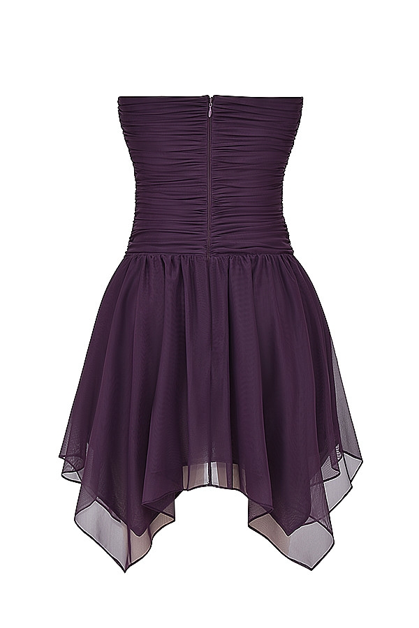 Mistress Rocks Shadow Gathered Asymmetric Dress - SALE — image 13