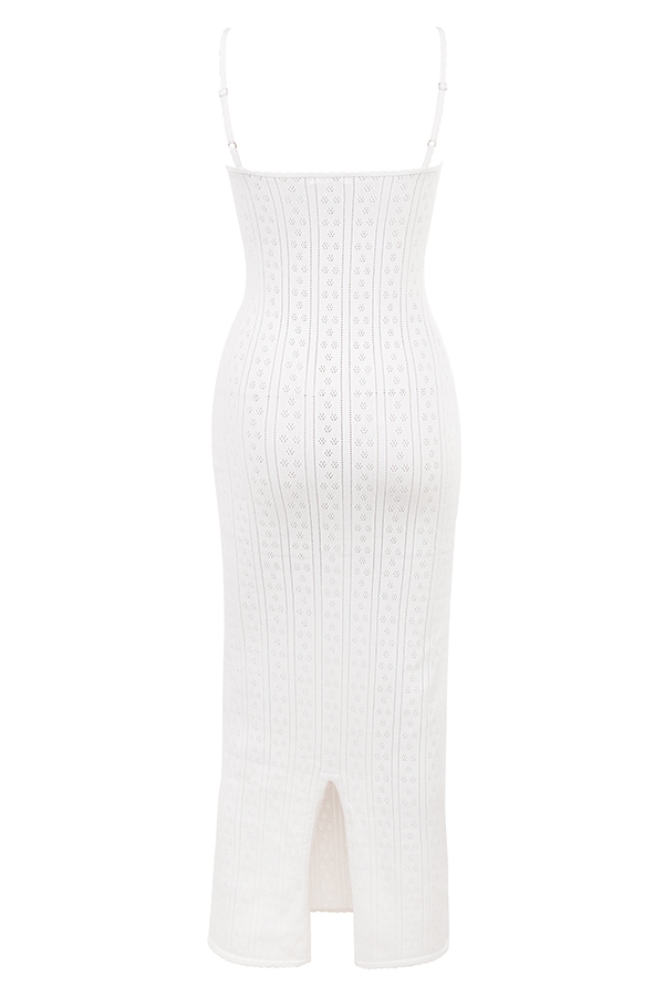 Myla  White Knit Maxi Dress — image 17