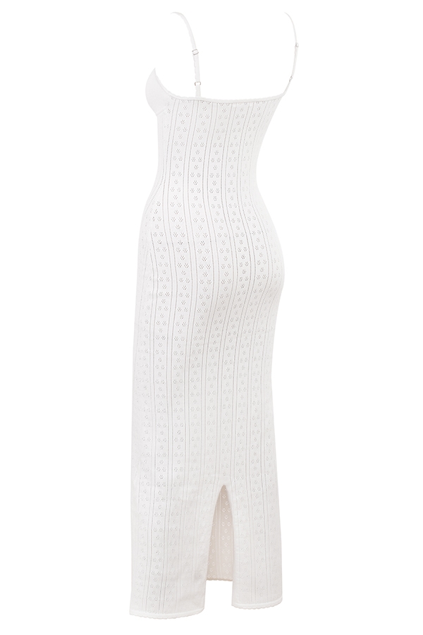 Myla  White Knit Maxi Dress — image 16
