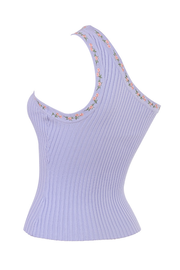 Mistress Rocks Lavender Embroidered Knit Top - SALE — image 15