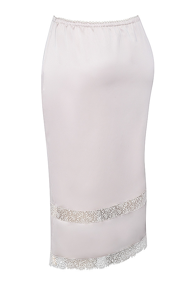 Mistress Rocks Oat Lace Trim Midi Skirt - SALE — image 11