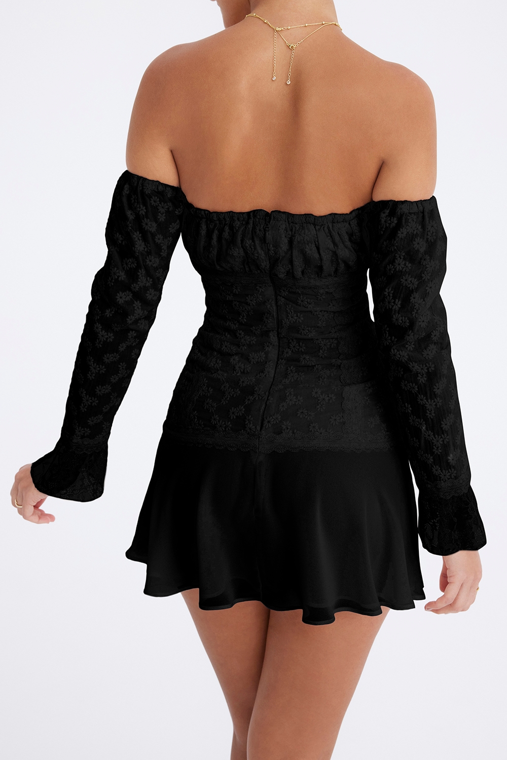 Mistress Rocks Black Off Shoulder Mini Dress - SALE — image 7