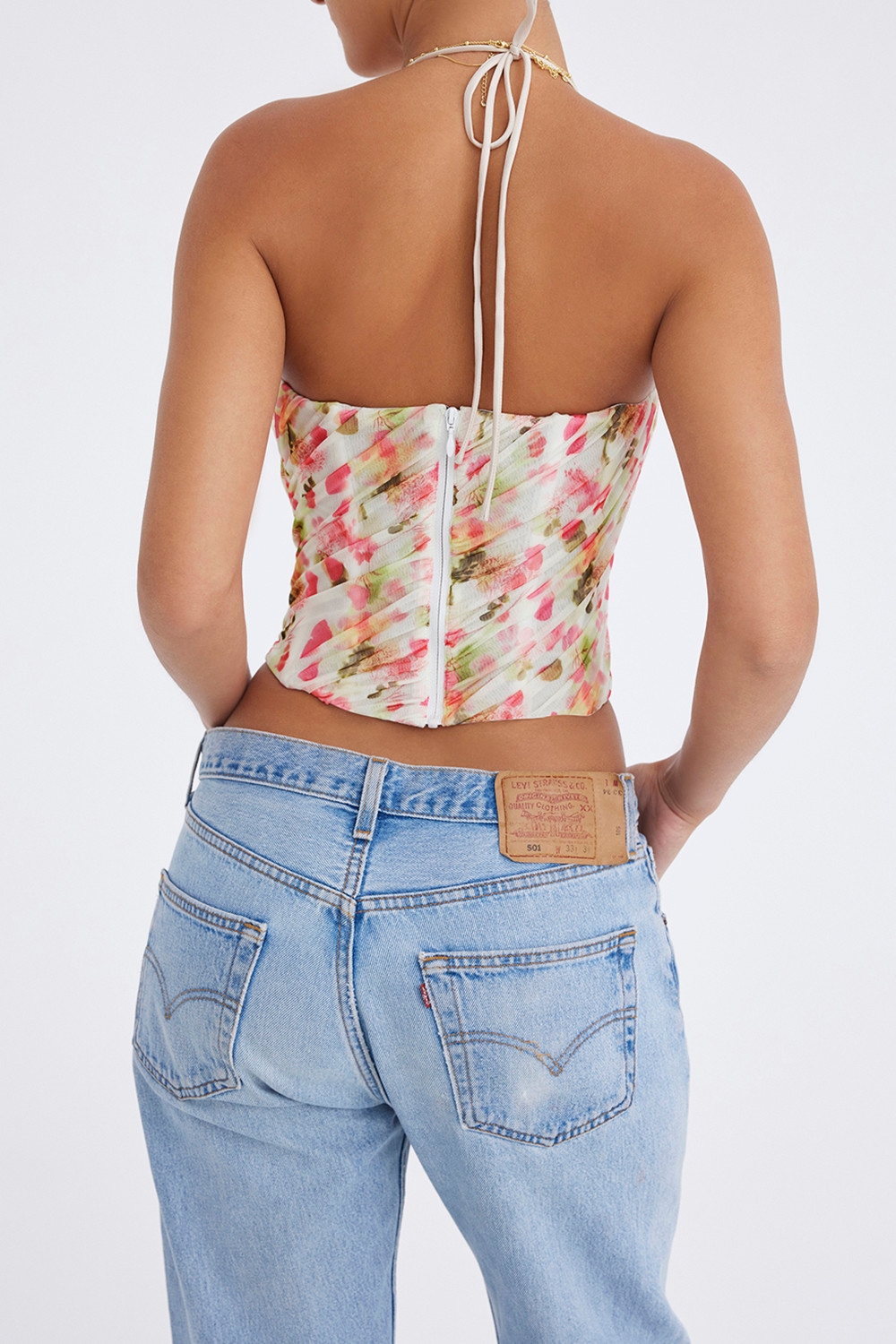 Mistress Rocks Floral Print Halter Corset - SALE — image 7