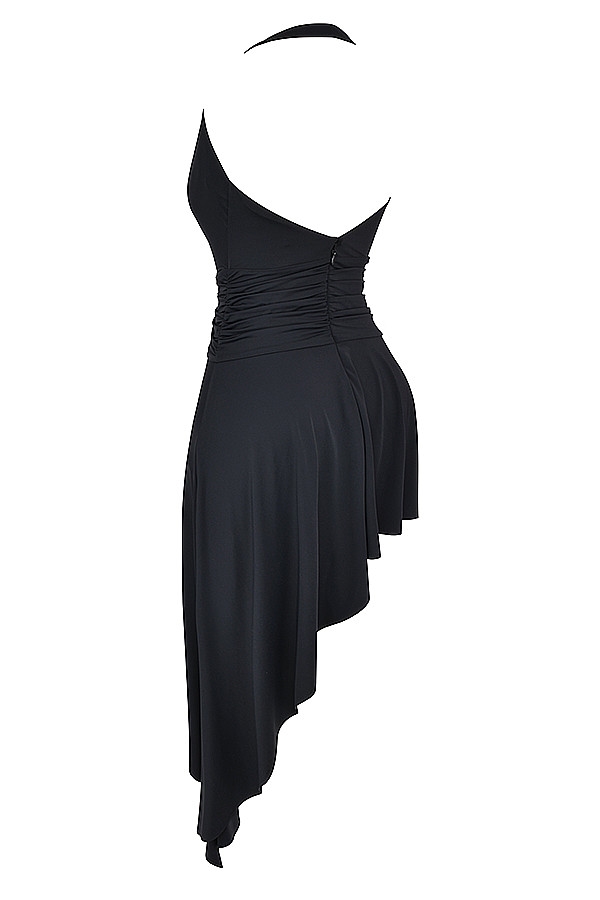Mistress Rocks Black Plunge Asymmetric Dress - SALE — image 14