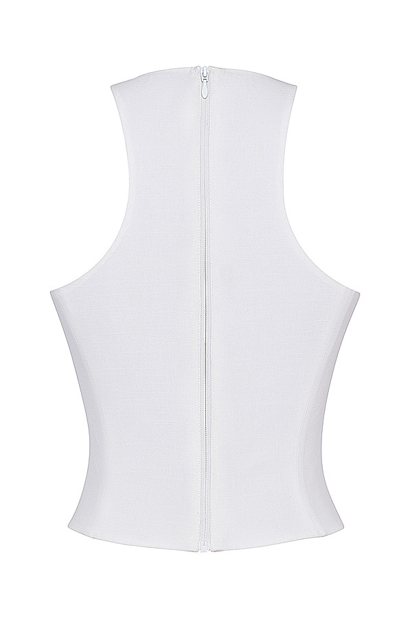 Mistress Rocks White Halter Ring Top - SALE — image 16