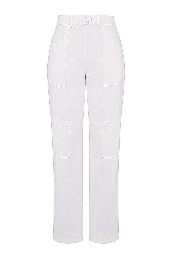 Mistress Rocks White Baggy Cargo Trousers - SALE — image 11