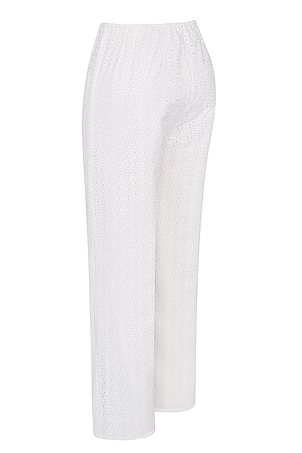 Frankie  White Broderie Anglais Trousers — image 16