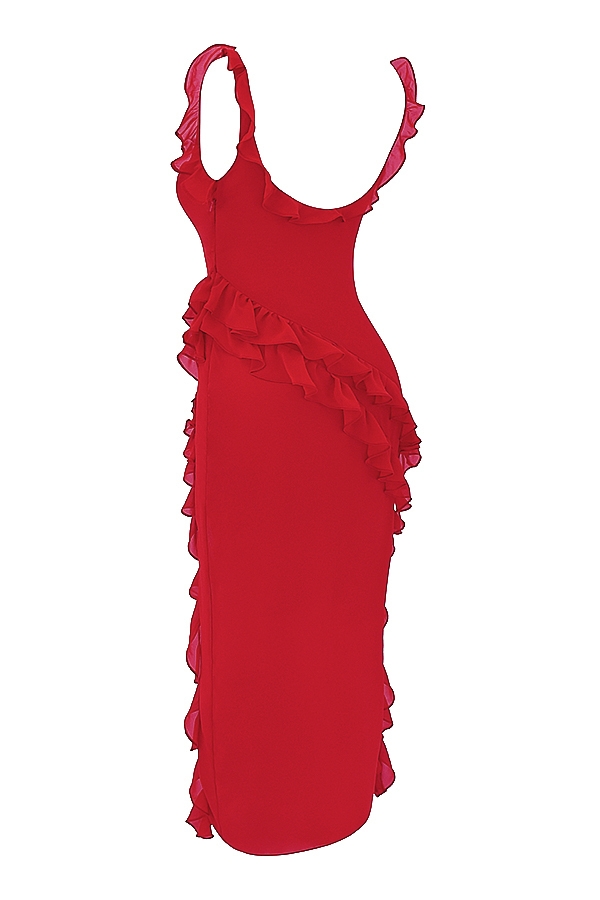 Ariela  Cherry Ruffle Maxi Dress — image 18