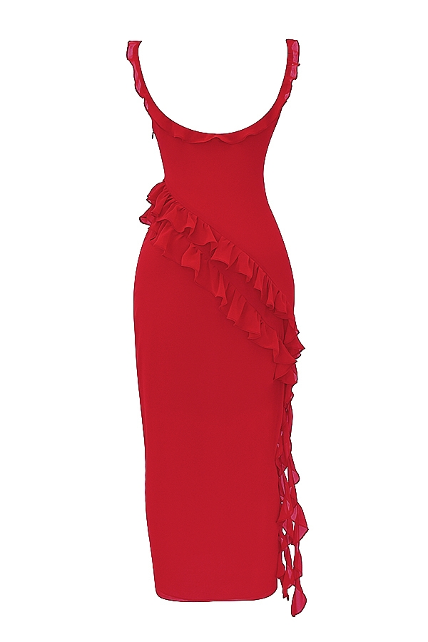 Ariela  Cherry Ruffle Maxi Dress — image 19