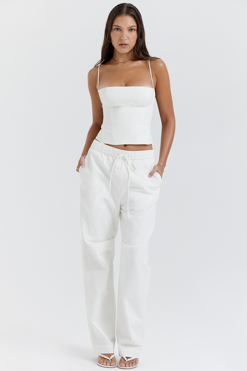 Audette  White Structured Corset — image 3