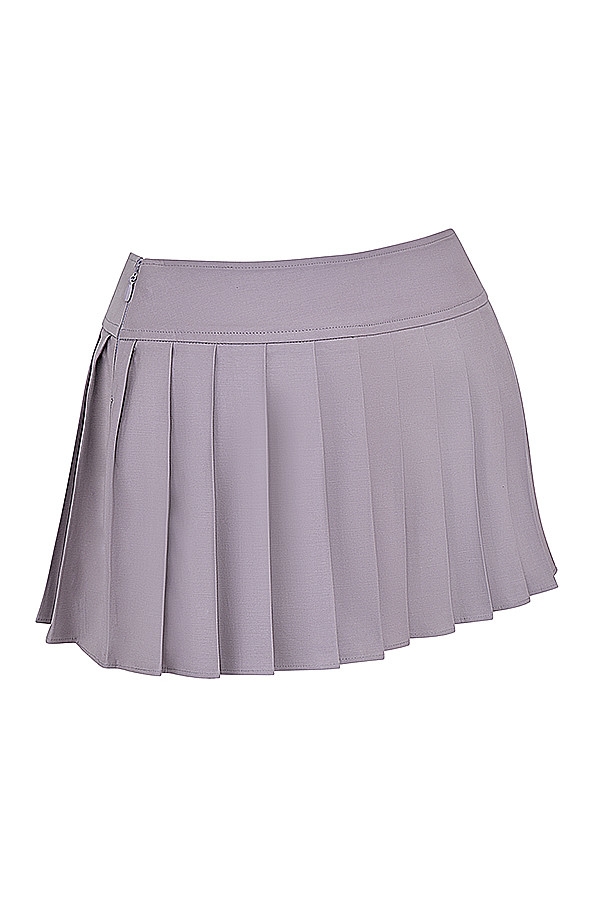 Mistress Rocks Smoke Pleated Mini Skirt - SALE — image 12