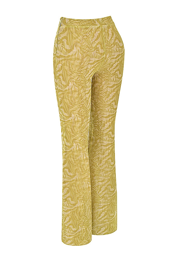 Mistress Rocks Olive Print Trousers - SALE — image 12