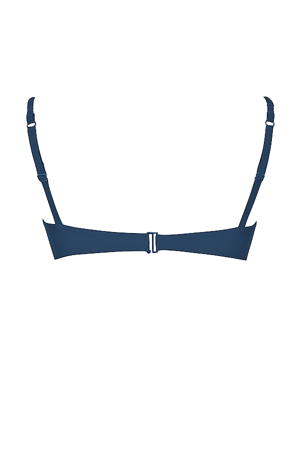 Cassis  Deep Blue Ruched Bikini Top — image 13