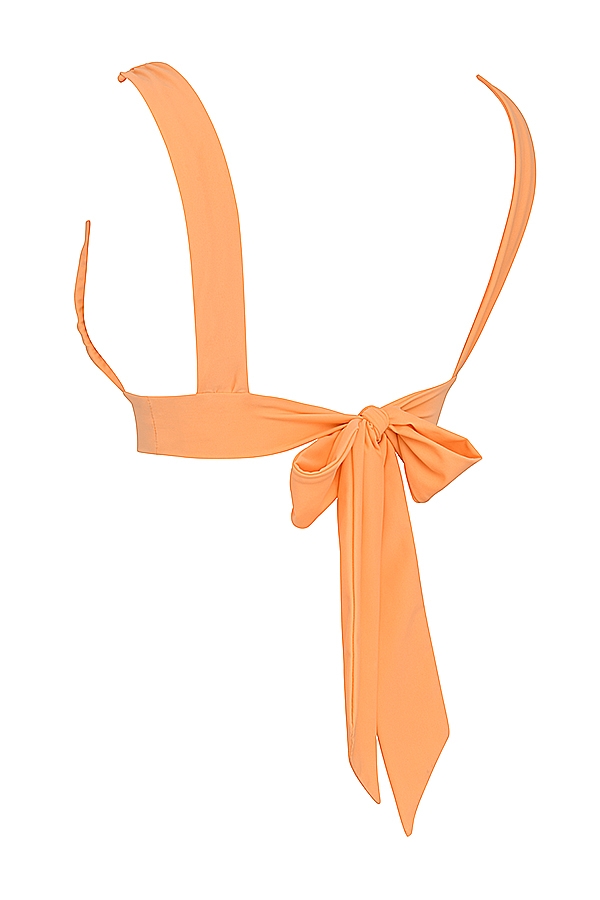 Seychelles  Light Orange Tie Back Bikini Top — image 9