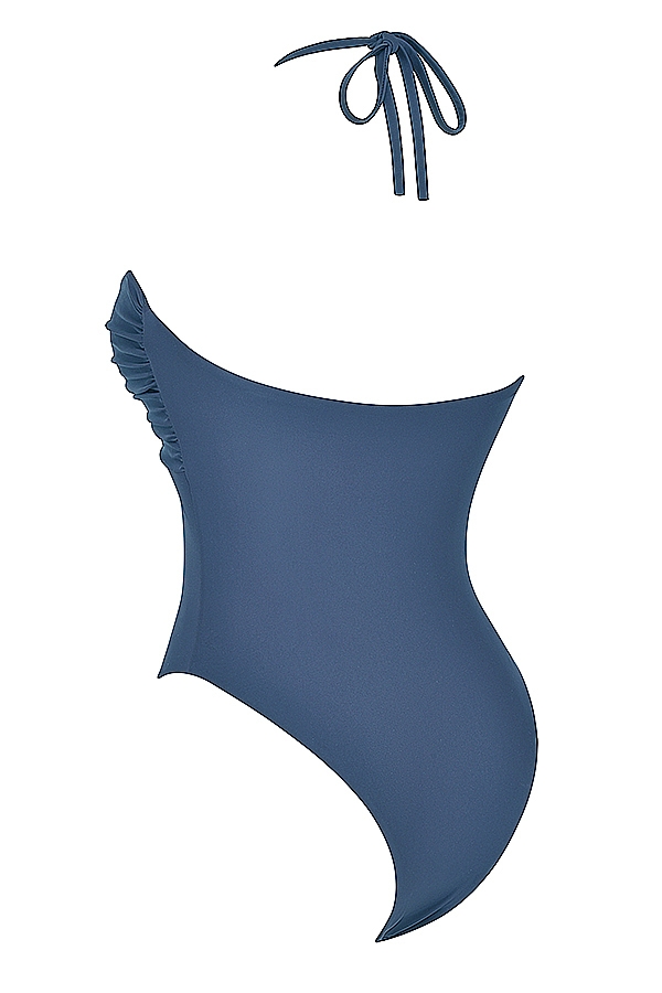 Aruba  Deep Blue Gathered Swimsuit — image 8