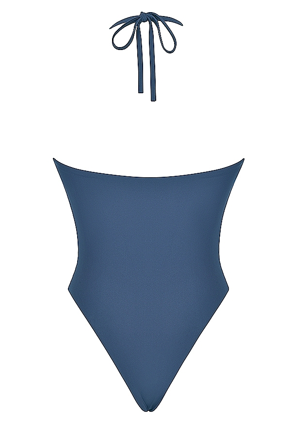 Aruba  Deep Blue Gathered Swimsuit — image 9
