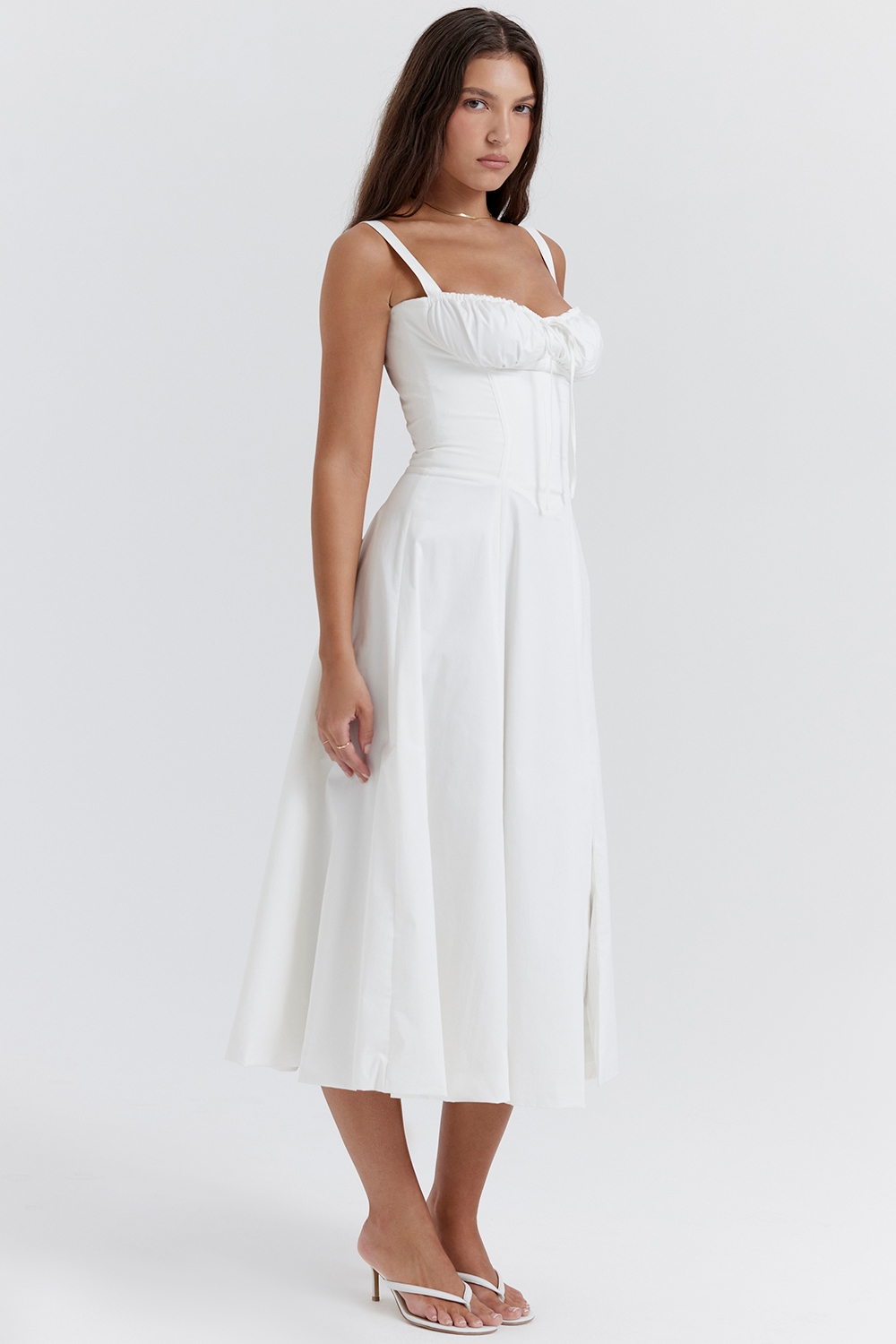 Carmen  White Bustier Sundress — image 8
