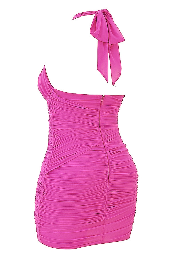 Mistress Rocks Magenta Halter Mini Dress - SALE — image 13