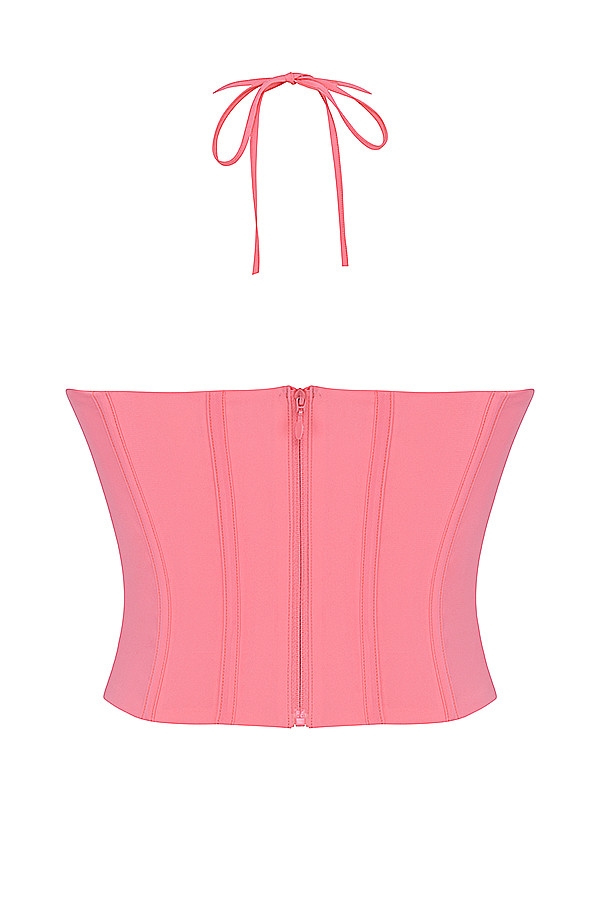 Mistress Rocks Coral Halter Corset - SALE — image 14