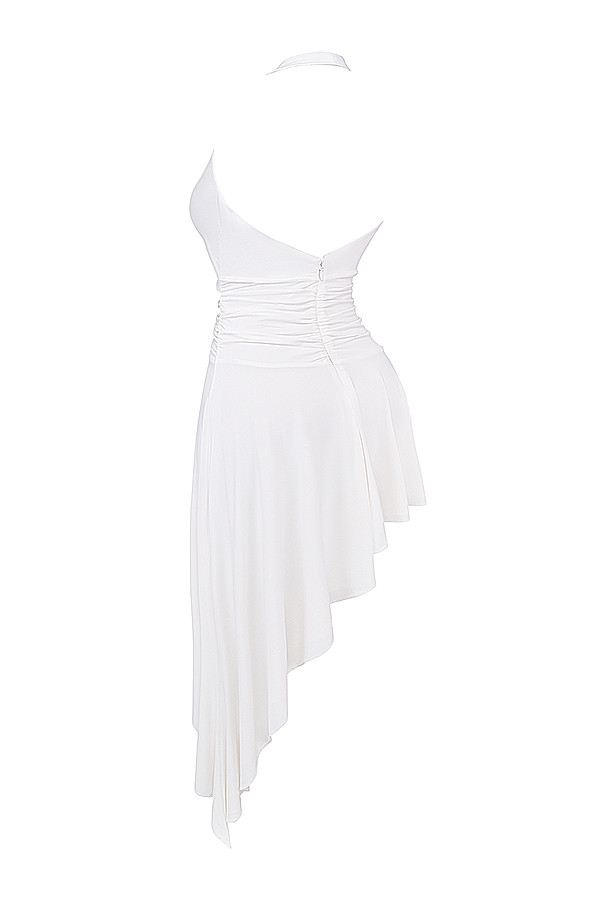 Mistress Rocks White Plunge Asymmetric Dress - SALE — image 14