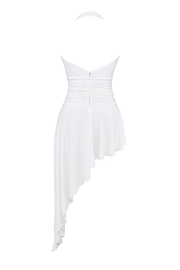 Mistress Rocks White Plunge Asymmetric Dress - SALE — image 15