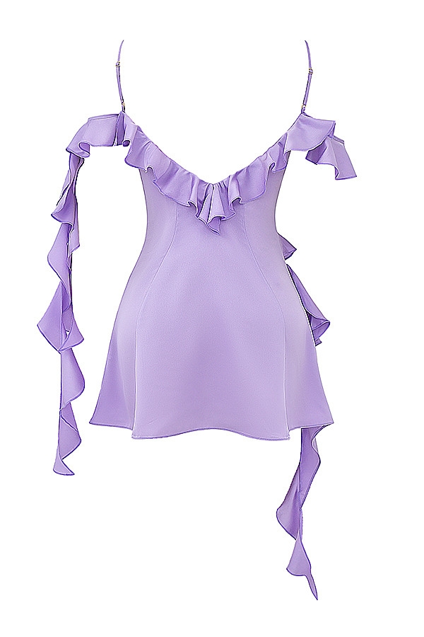 Mistress Rocks Lavender Ruffle Mini Dress - SALE — image 10