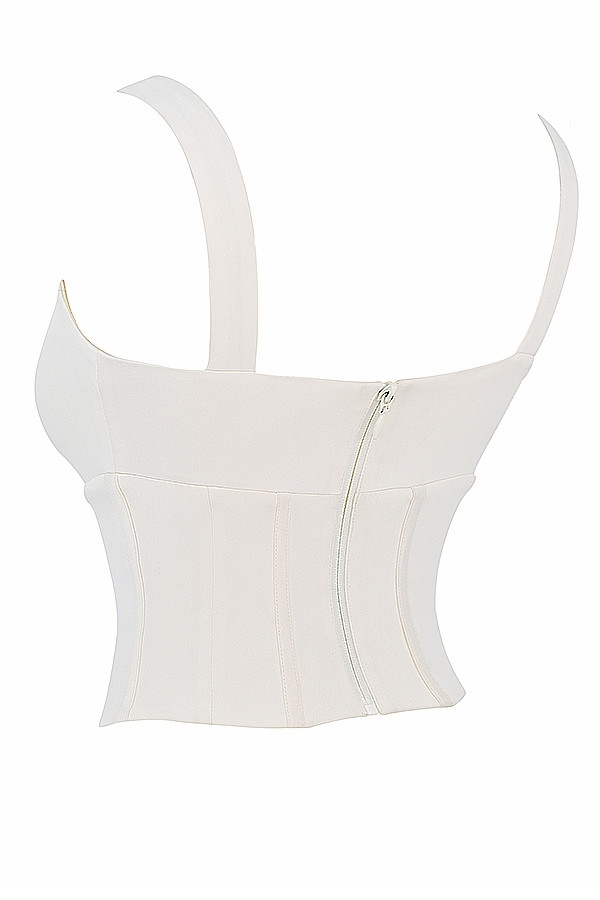 Mistress Rocks Ivory Satin Corset - SALE — image 11