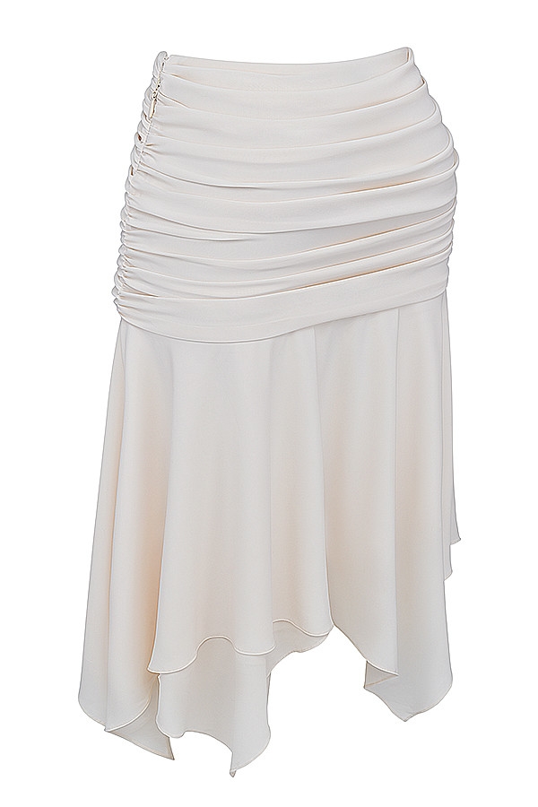 Mistress Rocks Ivory Layered Midi Skirt - SALE — image 12