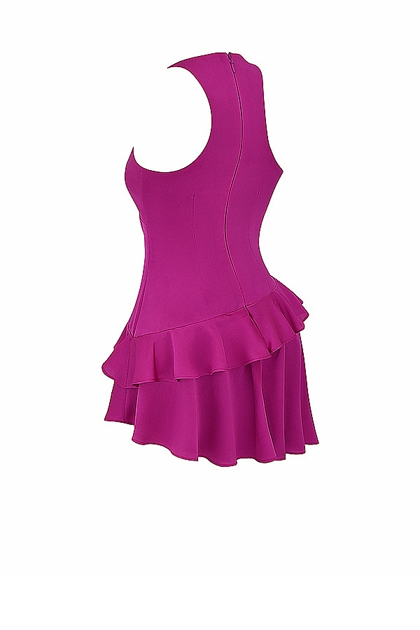 Mistress Rocks Magenta Ruffle Mini Dress - SALE — image 13
