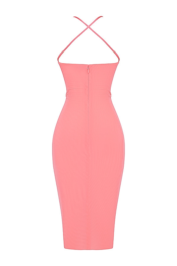 Mistress Rocks Coral Midi Dress - SALE — image 14