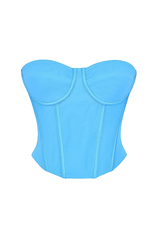 Mistress Rocks Aqua Strapless Corset - SALE — image 11