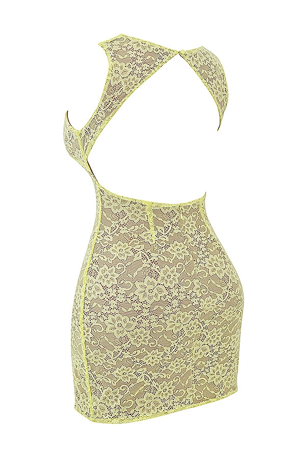 Mistress Rocks Limoncello Lace Cutout Mini Dress - SALE — image 13