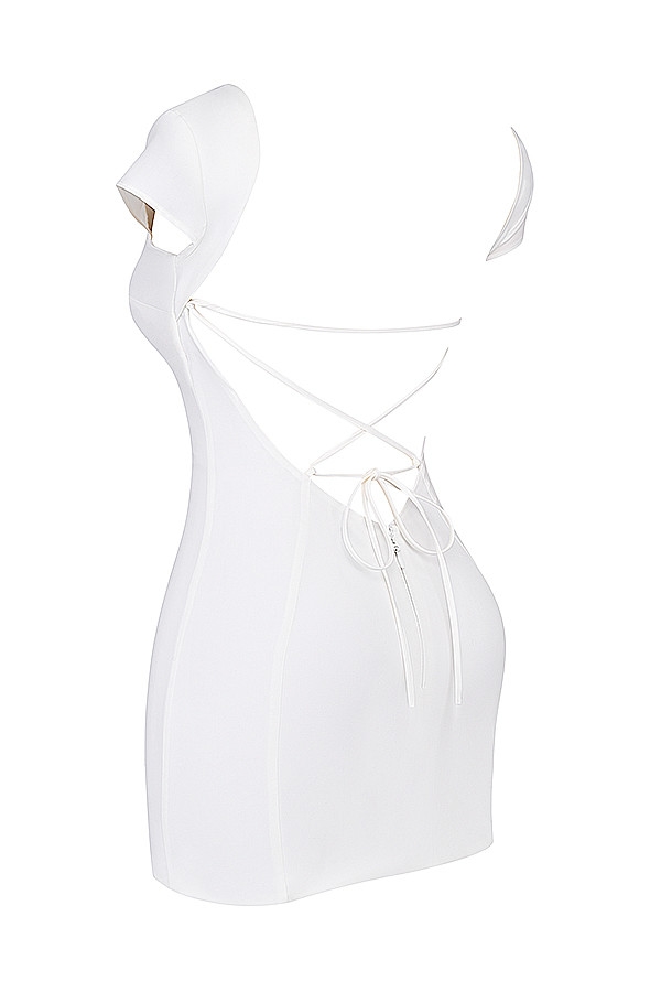 Mistress Rocks White Lace Back Mini Dress - SALE — image 9
