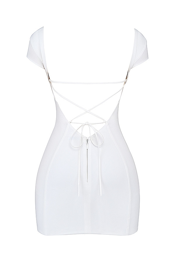 Mistress Rocks White Lace Back Mini Dress - SALE — image 10