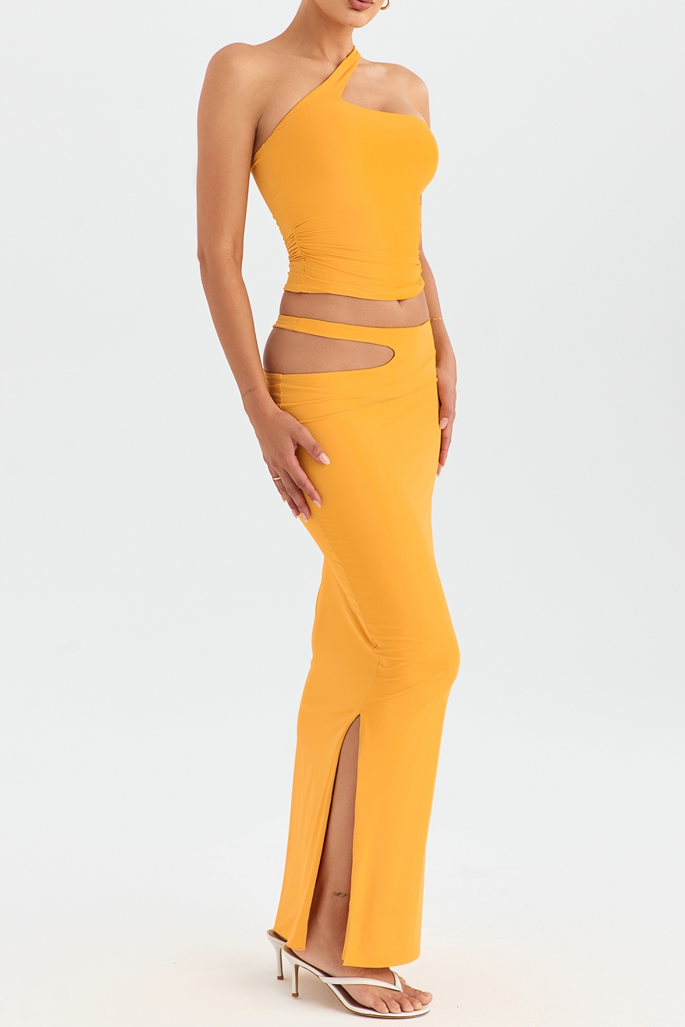 Mistress Rocks Tangerine Cutout Maxi Skirt - SALE — image 5