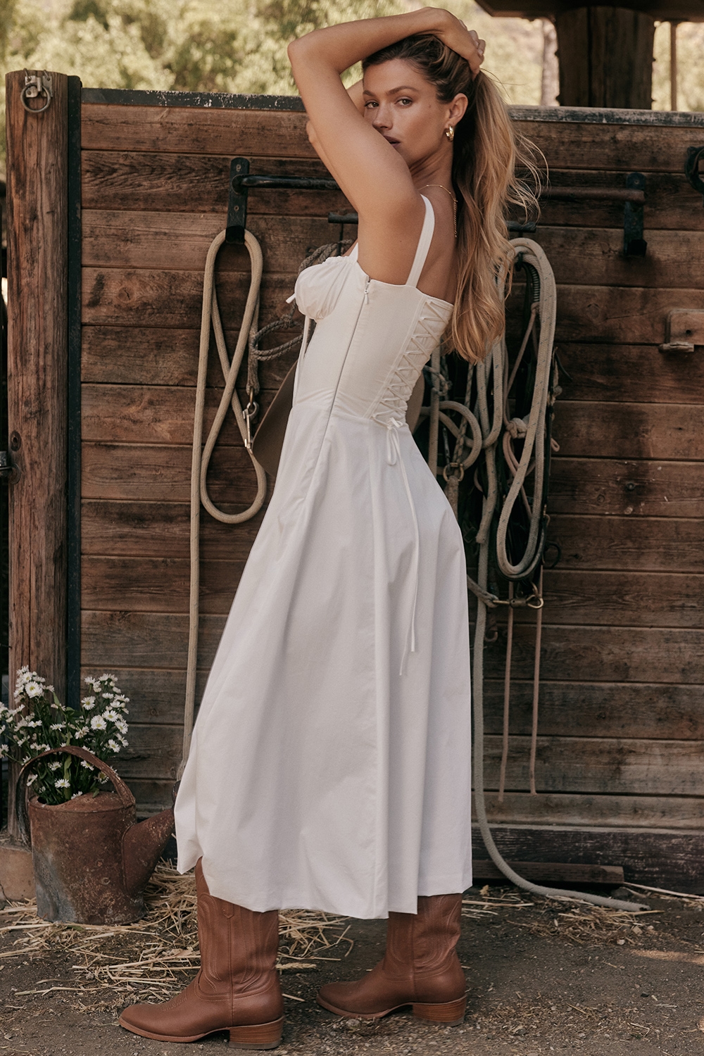 Carmen  White Bustier Sundress — image 15