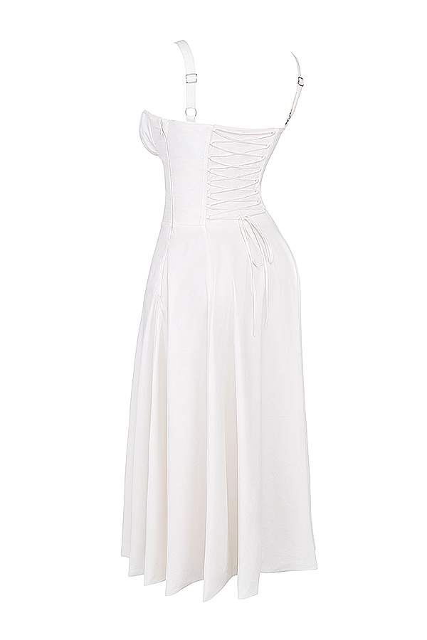 Carmen  White Bustier Sundress — image 18