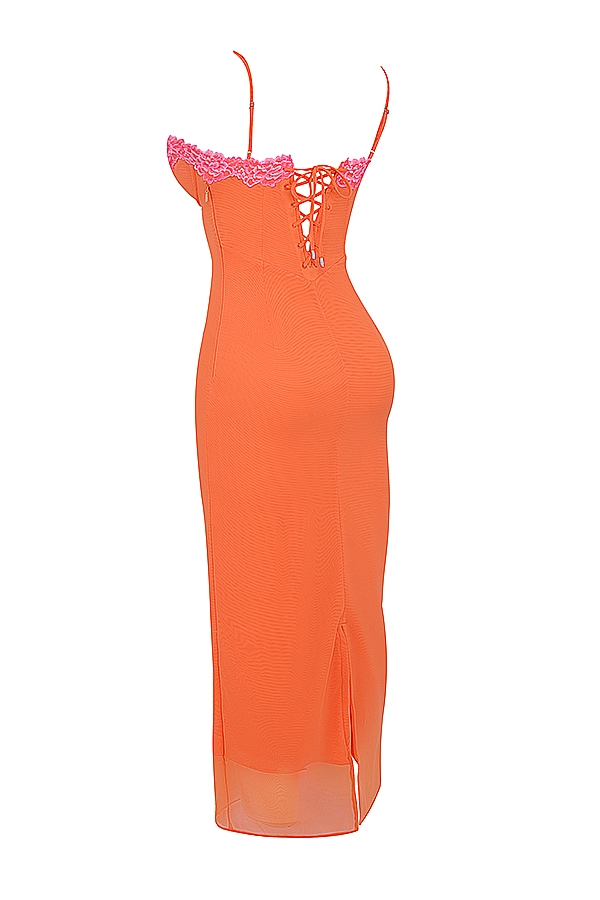 Aiza  Flame Orange Maxi Dress — image 18
