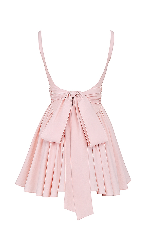 Florianne  Soft Peach Bow Mini Dress — image 16